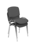 Krzesło konferencyjne ISO black CU-4 beżowo-brązowe