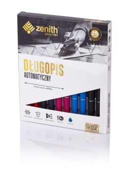 Długopis automatyczny Zenith 25 - box 10 sztuk, mix kolorów, 4251000