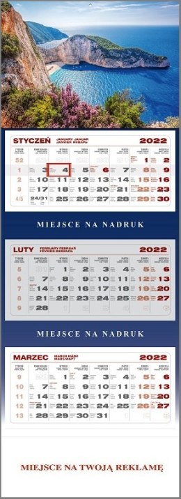 Kalendarz trójdzielny KS 055 GRECJA WOKÓŁ NAS