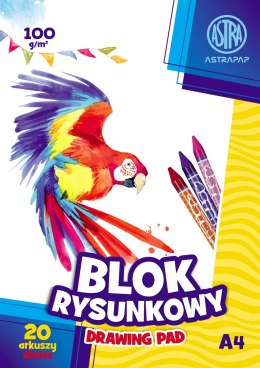 Blok rysunkowy ASTRAPAP A4 100g 20 ark, 106119001 Astra