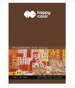 Blok rysunkowy ECO, ART, A3, 25 ark, 150g, Happy Color HA 3715 3040-A25