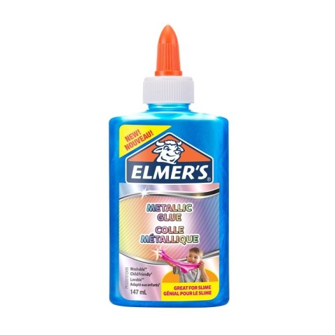 Elmers metaliczny klej PVA zmywalny niebieski 147ml, 2109503