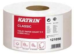 Papier toaletowy, duże rolki KATRIN CLASSIC Gigant S 2 130, 121050, opakowanie: 12 rolek Katrin