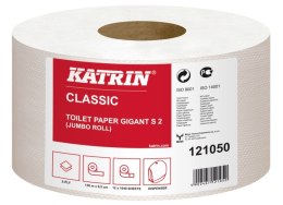 Papier toaletowy, duże rolki KATRIN CLASSIC Gigant S 2 130, 121050, opakowanie: 12 rolek Katrin