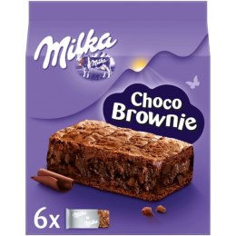 Ciastka MILKA CHOCO BROWNIE z czekoladą i kawałkami czekolady mlecznej 6 szt, 150g