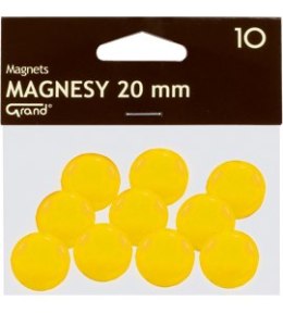 Magnes 20mm GRAND, żółty, 10 szt 130-1691