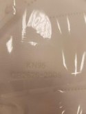 Maseczka ochronna KN95 FFP2 z zaworkiem (10szt) biała filtracja >95% CE Noname