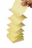 Ekologiczne karteczki samoprzylepne R330-1B Post-it_ Z-Notes z certyfikatem PEFC Recycled, Żółte, 76x76mm, 6 bloczków po 100 kar