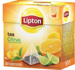 Herbata LIPTON PIRAMID OWOCE CYTRUSOWE 20t