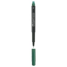 Foliopis z gumką OHP MULTIMARK F 0.6 zielony 10szt FABER-CASTELL 151363