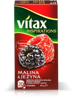 Herbata VITAX INSPIRATIONS MALINA&JEŻYNA 20t*2g zawieszka Vitax