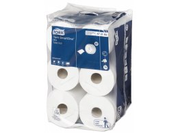 Papier toaletowy TORK Smart One (12 rolek) mini jumbo, 2 warstwy, kolor biały, makulatura z celulozą, 111m, T9 472193