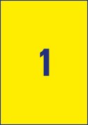 Etykiety Heavy Duty L6111-20 210x297 20ark żółte Trwałe, poliestrowe Avery Zweckform (X)