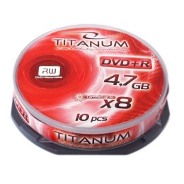 Płyty DVD+R TITANUM 4,7 GB x8 - Cake Box 10 1078