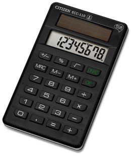 Kalkulator ECC110 CITIZEN 8-cyfrowy, 118X70mm, czarny -wycofany Citizen