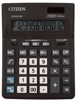 Kalkulator_biurowy CITIZEN CDB1201-BK Business Line, 12-cyfrowy, 205x155mm, czarny