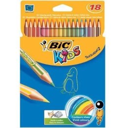 Kredki ołówkowe BIC Kids Tropicolors 18kol., 9375172