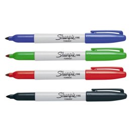 Marker permanentny SHARPIE FINE 4 kolory (czarny, niebieski, czerwony, zielony) 1985858