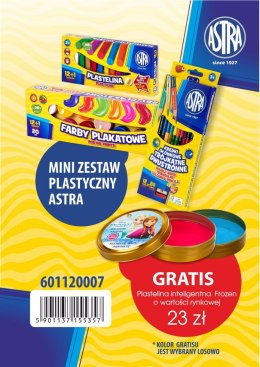 Mini zestaw plastyczny Astra - plastelina inteligentna Frozen gratis, 601120007 (X)