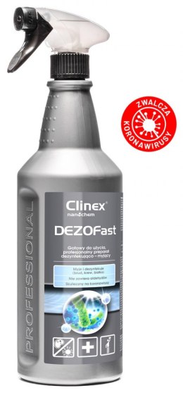 CLINEX Płyn do dezynfekcji powierzchni Dezofast 1L 77014 bezaldehydowy