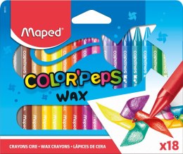 Kredki COLORPEPS świecowe 18 kolorów 861012 MAPED
