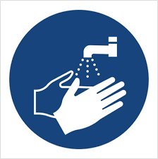 Tabliczka Nakaz mycia rąk 220X300 płyta PCV ZZ-12N-1 ANRO