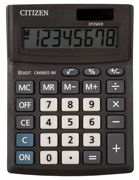 Kalkulator_biurowy CITIZEN CMB801-BK Business Line, 8-cyfrowy, 137x102mm, czarny