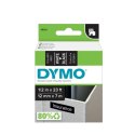 Taśma DYMO D1 - 12 mm x 7 m, biały / czarny S0720610 do drukarek etykiet