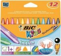 Kredki świecowe BIC Kids Plastidecor Triangle 12 kolorów, 8297733