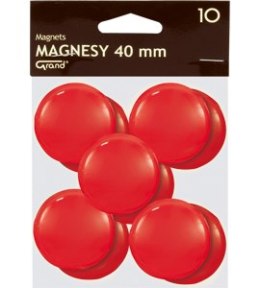 Magnesy 40mm GRAND czerwone (10szt ) 130-1701