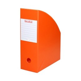 Pojemnik na czasopisma 10cm orange BIURFOL pomarańczowy KSE-36-04