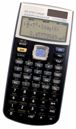 Kalkulator_naukowy CITIZEN SR-270XCFS, 10+2-cyfrowy, 164x84mm, czarny