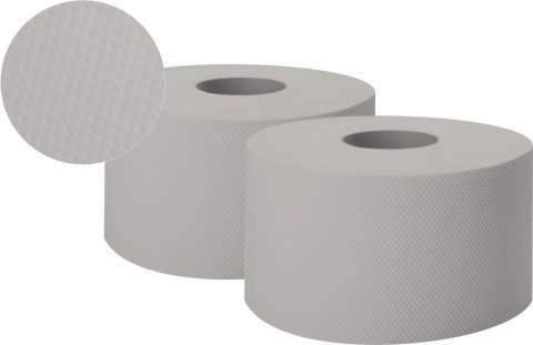 Papier toaletowy JUMBO-ROLL (12 rolek) szary ESTETIC 1-warstwowy 120m PJS1120