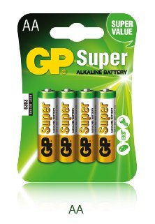 Bateria alkaliczna GP SUPER LR6/AA (4szt) 1,5V GPPCA15AS015