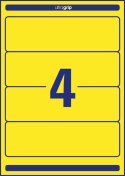 Etykiety na segregatory L4769-20 61 x 192 20 ark żółte, Avery Zweckform (X)