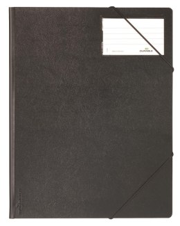 Folder na dok. z gumkami narożnymi 1-150 kart ek, PCV Czarny 232001 DURABLE (X)