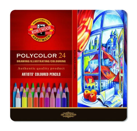 Kredki POLYCOLOR 24k 3824 op.m KOH-I-NOOR