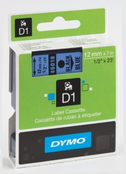 Taśma DYMO D1 - 12 mm x 7 m, czarny / niebieski S0720560 do drukarek etykiet