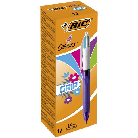 Długopis BIC 4 Colours Grip mix FUN, 8922901