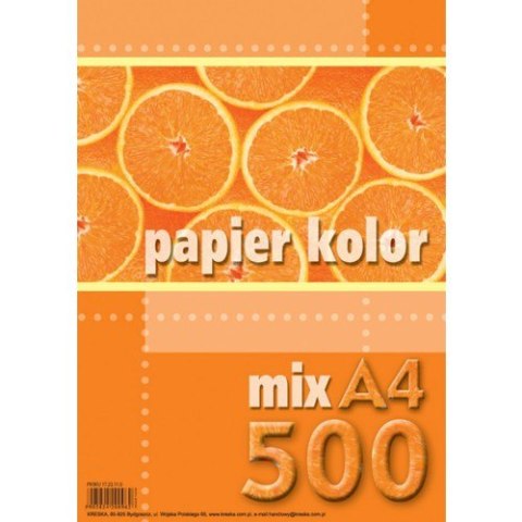 Papier xero A4 mix kolorów (500 arkuszy) KRESKA 231