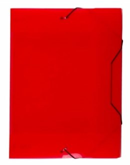 Teczka z gumką pudło 2 cm tran czerwony TG-13-01 BIURFOL