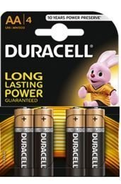 Bateria DURACELL alkaliczna BASIC LR06/AA K4 (4szt) 4520103