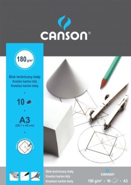 Blok techniczny biały A3 190g/m2 6666-122/172 CANSON/100554887 Canson