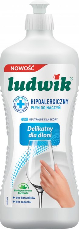 LUDWIK Płyn do mycia naczyń 900g hipoalergiczny 028300 Ludwik
