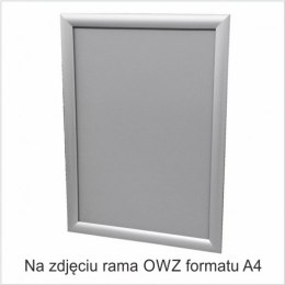 Ramka plakatowa OWZ 25mm profil alu ostre narożniki A3 TZW25/A3BG 2X3