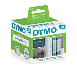 Etykiety DYMO na segregatory, 190 x 38 mm małe (białe) S0722470 (X)