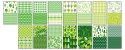 Blok z motywami GREEN, 80g/m2, A4, 15 ark, 30 motyw, Happy Color HA 3808 2030-G