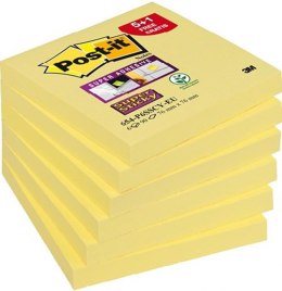 Bloczek samoprzylepny POST-IT_ Super Sticky (654-P6SSCY-EU), 76x76mm,90 kart., żółty Post-It 3M