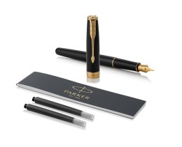 Pióro wieczne (M, stalówka ze stali) SONNET BLACK LACQUER GT PARKER 1931495, giftbox