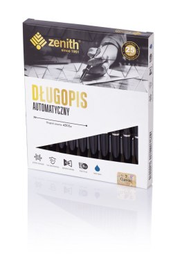 Długopis automatyczny Zenith 7 - box 10 sztuk, czarny, 4071001